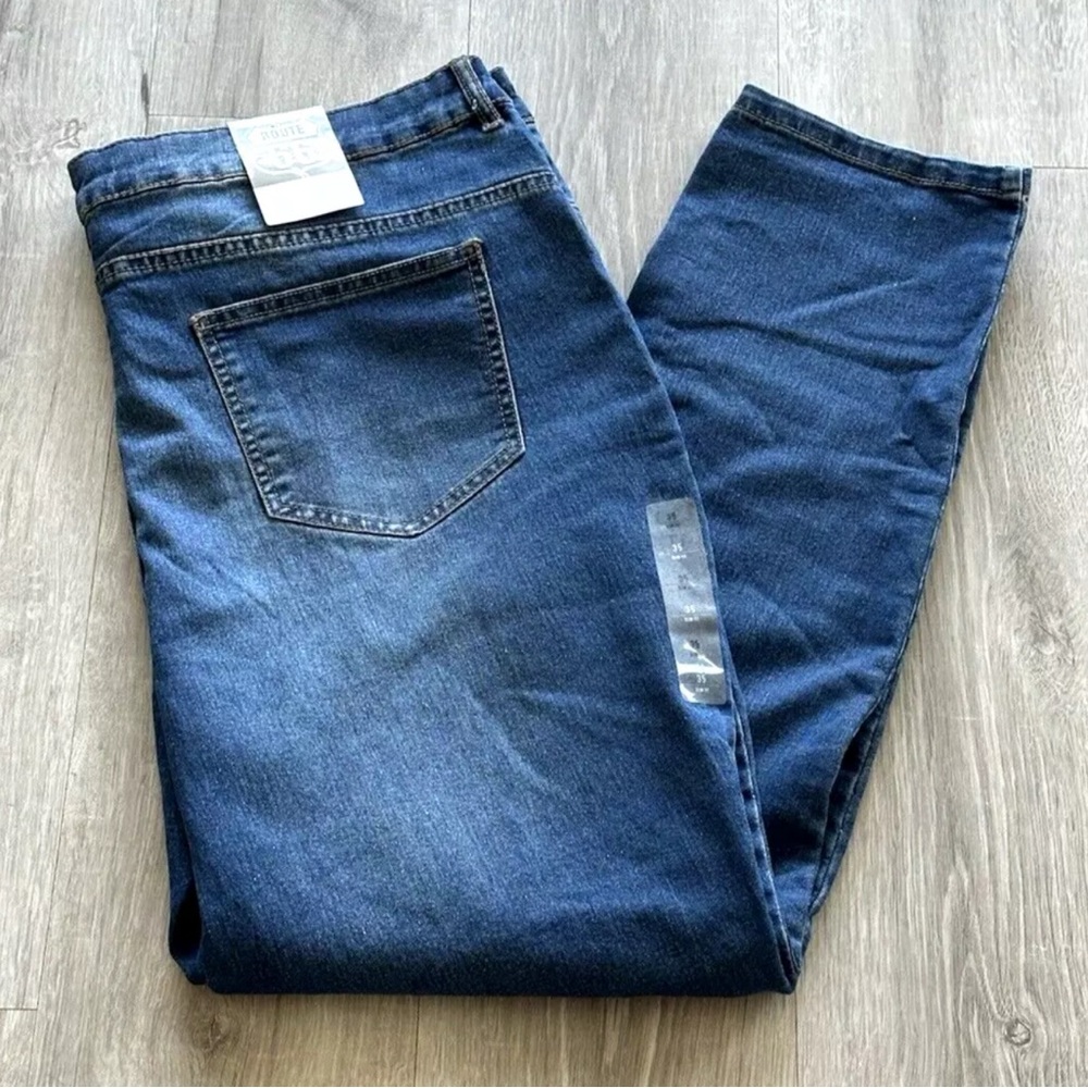 Missy Size 35 Route 66 Slim Fit Denim at Once Jeans Size 35 Inseam 29" Rise 12"